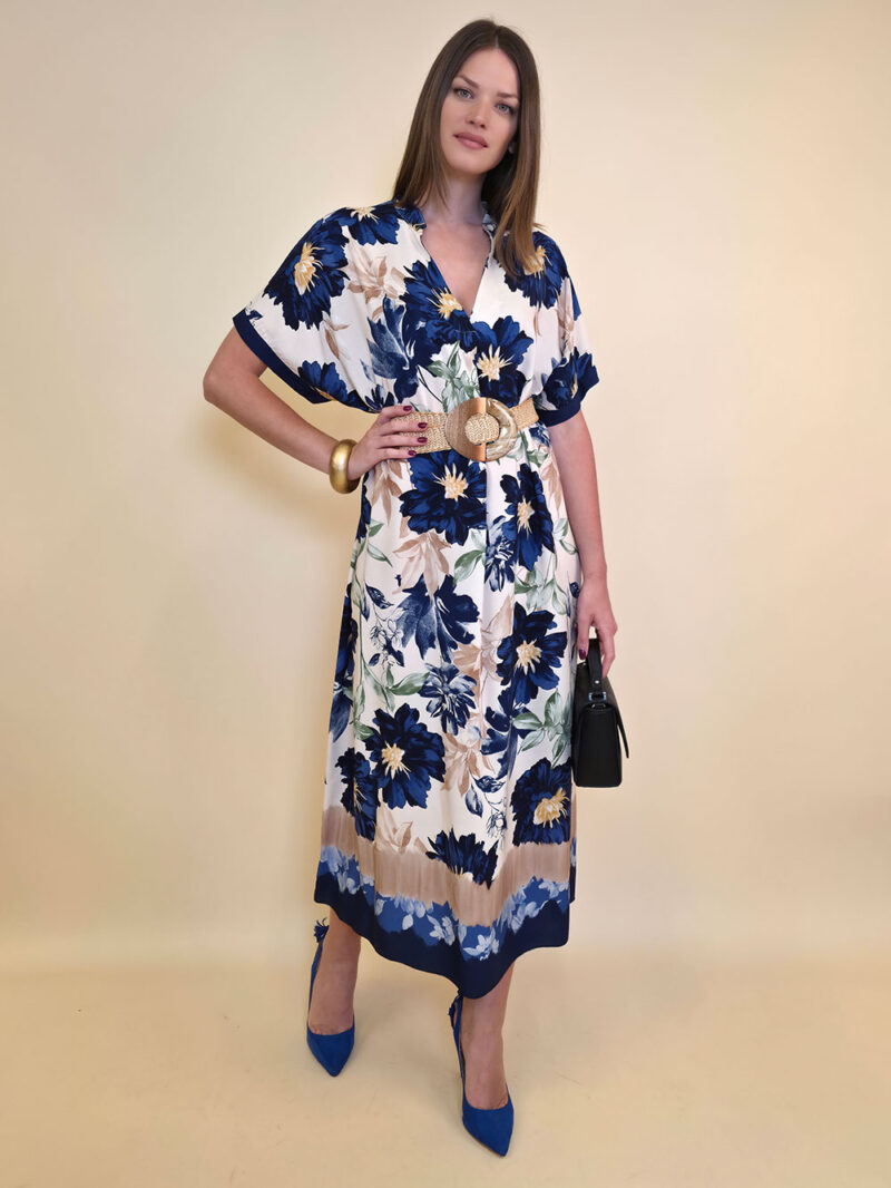 Haljina 56 Tallulah - viscose Floral - navy