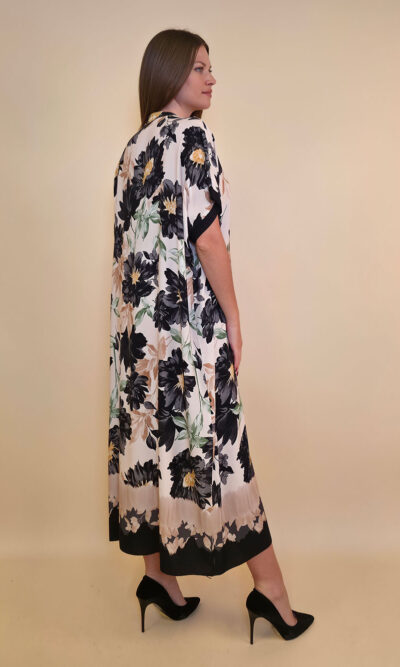 Haljina 56 Tallulah - viscose Floral - black