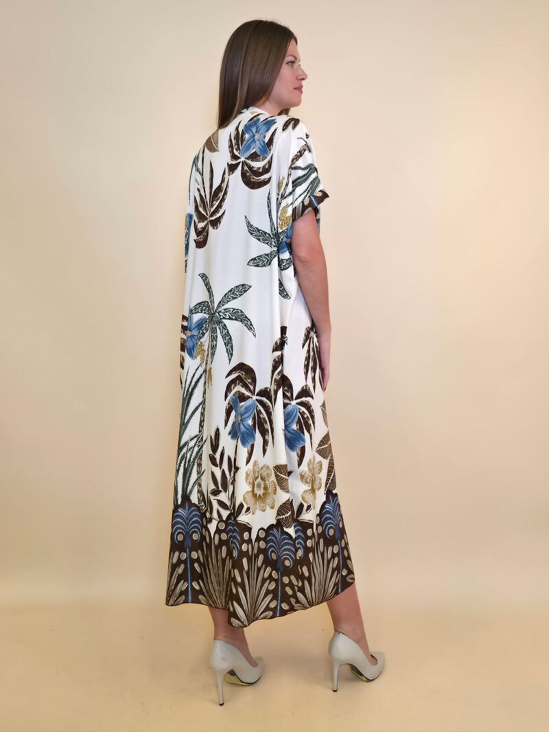 Haljina 56 Tallulah - viscose Palms - brown