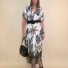 Haljina 56 Tallulah - viscose Palms - black