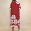 Haljina 52 Lafitte - cotton print Ginko - red
