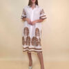 Haljina 52 Lafitte - cotton print Ginko - white