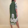 Haljina 52 Lafitte - cotton print Ginko - military