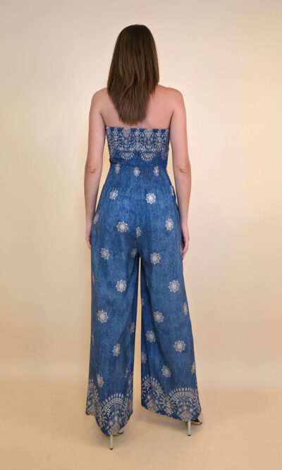 Overall 56 De Quincy -  vis print Etno - jeans