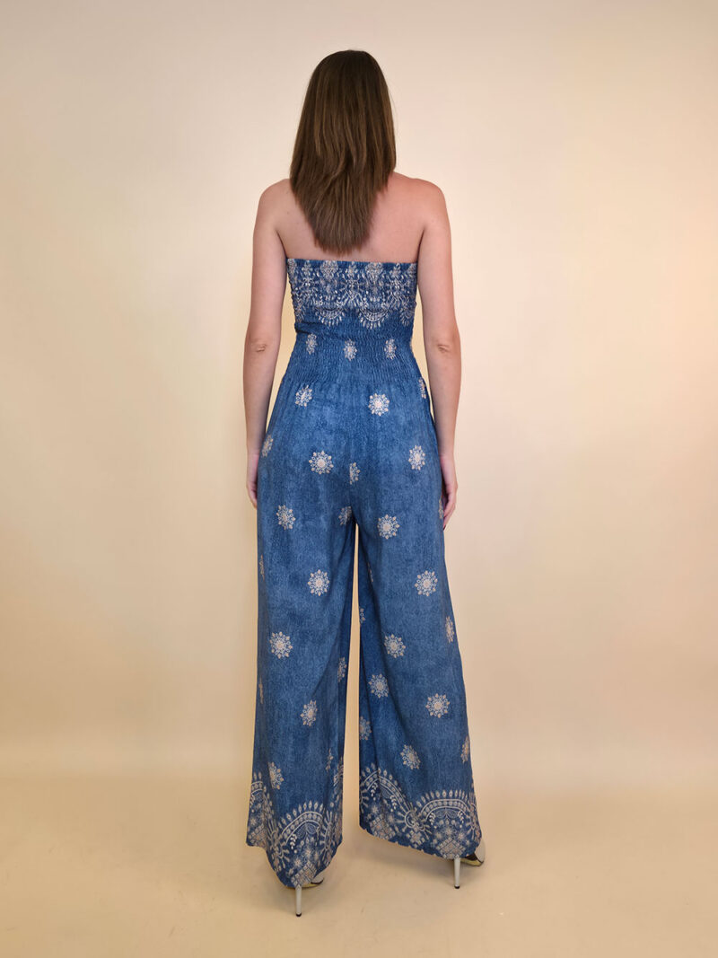 Overall 56 De Quincy -  vis print Etno - jeans