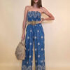 Overall 56 De Quincy -  vis print Etno - jeans