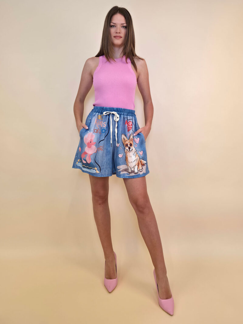 Shorts 28 Pecos - jeans print - Corgi