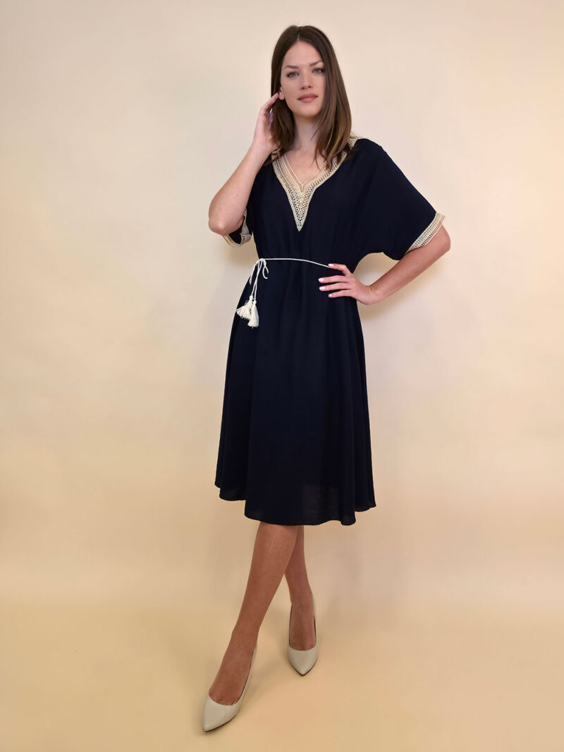 Haljina 56 Alexandria - vis tessuto/lace - navy