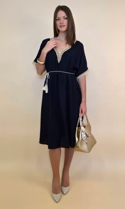 Haljina 56 Alexandria - vis tessuto/lace - navy