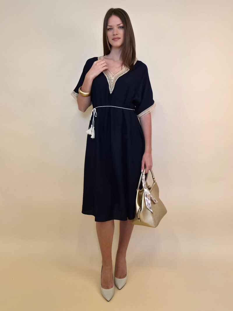 Haljina 56 Alexandria - vis tessuto/lace - navy