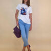 T-shirt 24 Bumble Bee - cotton UN - Guitar Blue
