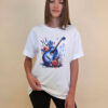 T-shirt 24 Bumble Bee - cotton UN - Guitar Blue
