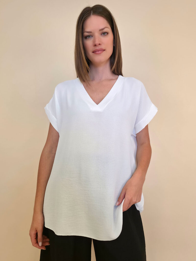 Tunika 36 Larose - viscose UN - white