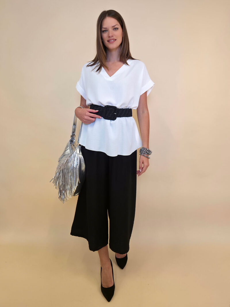 Tunika 36 Larose - viscose UN - white