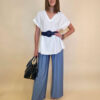 Tunika 36 Larose - viscose UN - white
