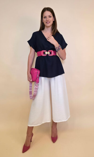 Tunika 36 Larose - viscose UN - navy