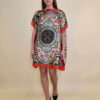 Kaftan 40 Marrero - kaftan silk/viscose Floral Arabesca - orange