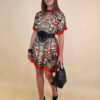 Kaftan 40 Marrero - kaftan silk/viscose Floral Arabesca - orange