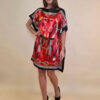 Kaftan 40 Marrero - kaftan silk/viscose Belts/Chains - red/black