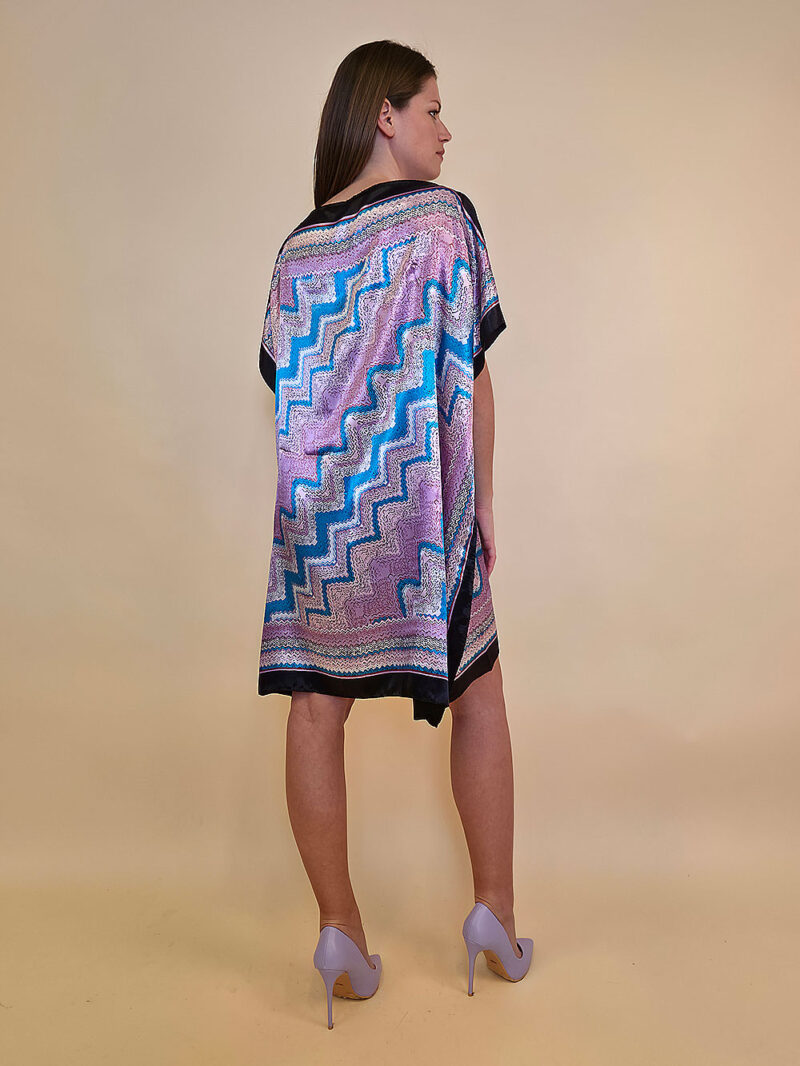 Kaftan 40 Marrero - kaftan silk/viscose Zig Zag - viola