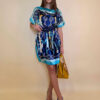 Kaftan 40 Marrero - kaftan silk/viscose Belts/Chains - navy/aqua