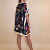 Kaftan 40 Marrero - kaftan silk/viscose Butterflies - navy