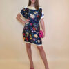 Kaftan 40 Marrero - kaftan silk/viscose Butterflies - navy