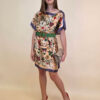 Kaftan 40 Marrero - kaftan silk/viscose Butterflies - apricot
