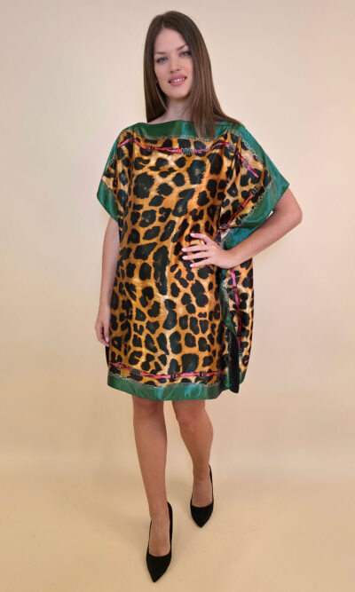 Kaftan 40 Marrero - kaftan silk/viscose Animal - green