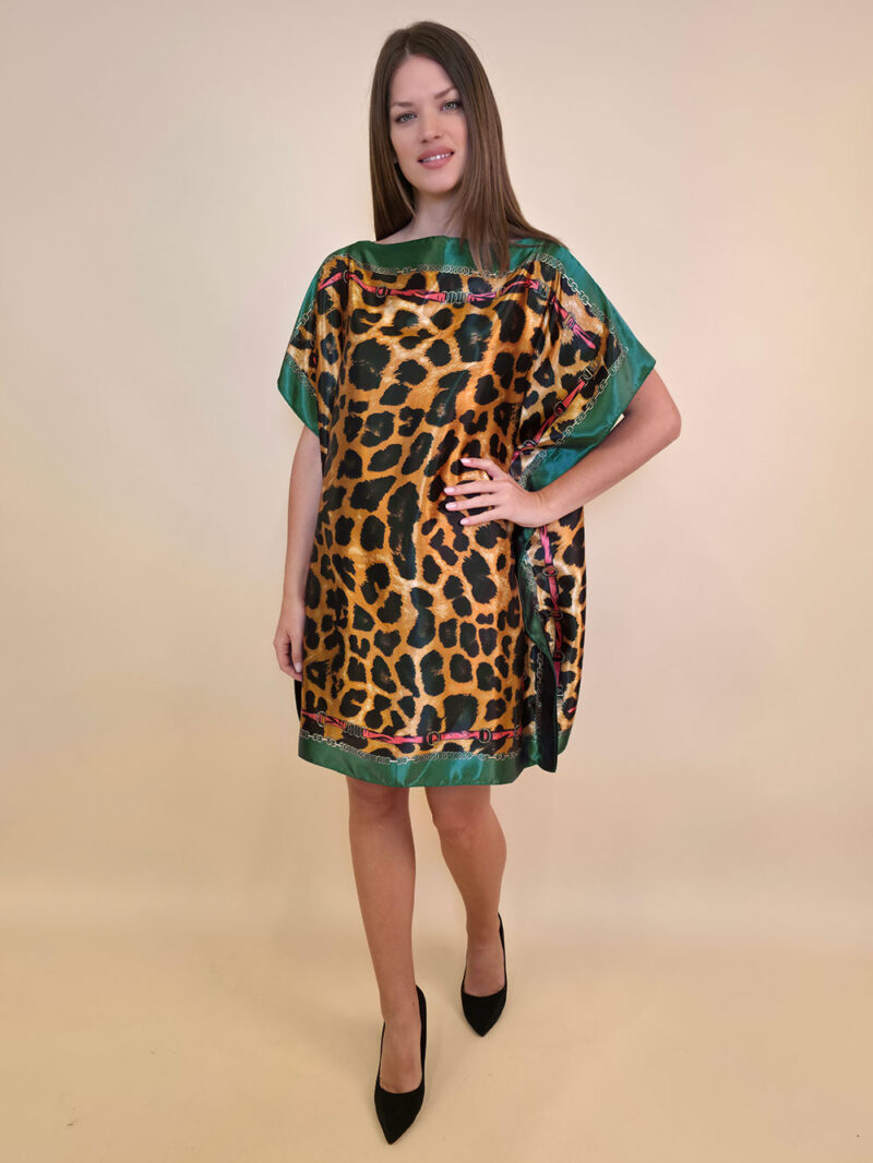 Kaftan 40 Marrero - kaftan silk/viscose Animal - green