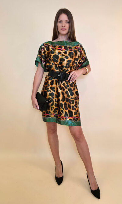 Kaftan 40 Marrero - kaftan silk/viscose Animal - green