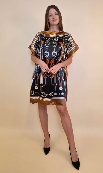 Kaftan 40 Marrero - kaftan silk/viscose Belts/Chains - black/brown
