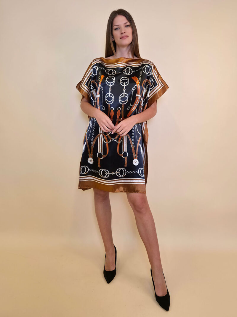 Kaftan 40 Marrero - kaftan silk/viscose Belts/Chains - black/brown