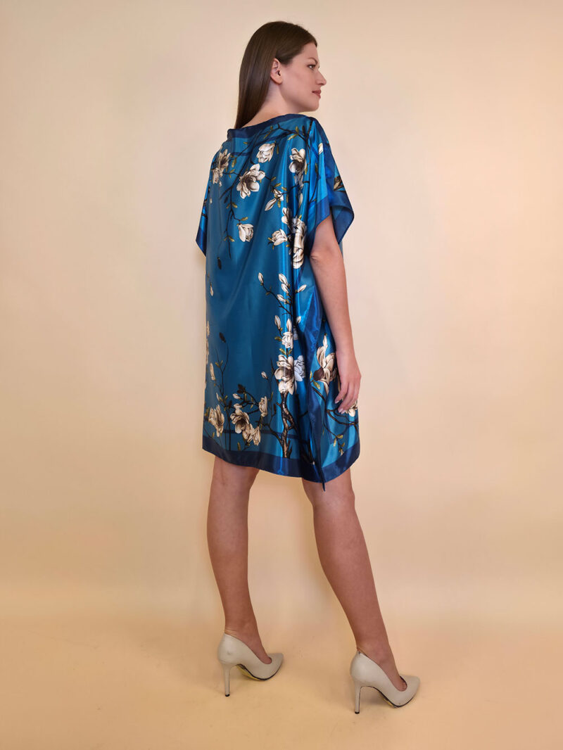 Kaftan 40 Marrero - kaftan silk/viscose Magnolias - ottanio