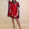 Kaftan 40 Marrero - kaftan silk/viscose Magnolias - red