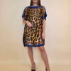 Kaftan 40 Marrero - kaftan silk/viscose Animal - navy