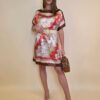 Kaftan 40 Marrero - kaftan silk/viscose Zig Zag - Watermelon