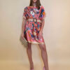 Kaftan 40 Marrero - kaftan silk/viscose Butterflies - pink