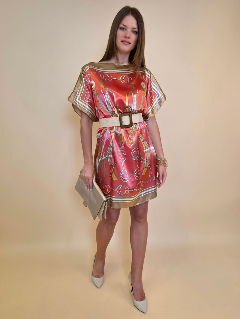 Kaftan 40 Marrero - kaftan silk/viscose Belts/Chains - pink/gold