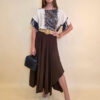 Suknja 40 New Orleans - viscose UN - brown
