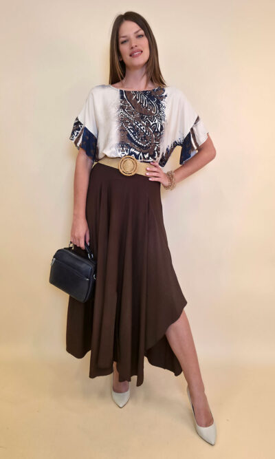 Suknja 40 New Orleans - viscose UN - brown