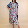 Kaftan 40 El Dorado - silk/viscose Multiflowers - navy
