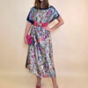 Kaftan 40 El Dorado - silk/viscose Multiflowers - navy