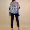 Tunika 32 Los Alamos - kaftan silk/viscose Multiflowers - navy