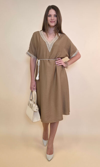 Haljina 56 Alexandria -  vis tessuto/lace - camel