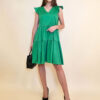 Haljina 40 Florida - cotton poplin UN - green