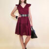 Haljina 40 Florida - cotton poplin UN - burgundy