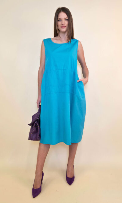Haljina 40 Rebecca - cotton UN - turquoise