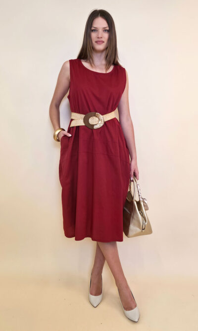 Haljina 40 Rebecca - cotton UN - india red