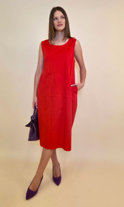 Haljina 40 Rebecca - cotton UN - red